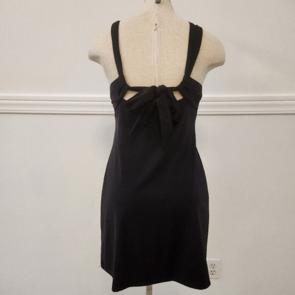 Athleta halter tie black dress - Picture 6 of 13